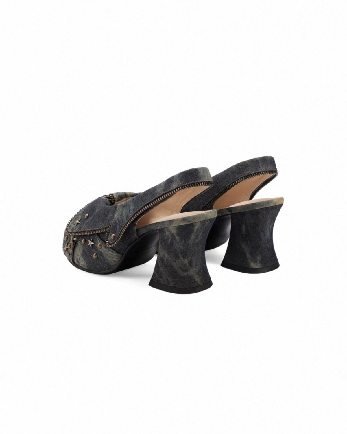 Studded Platform Heel Sandals
