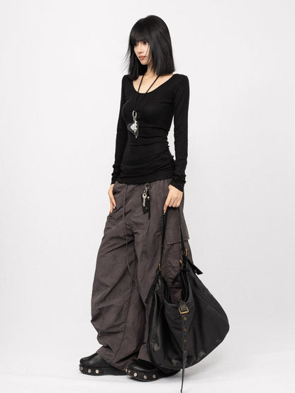 Retro Slim Long Sleeve Fitted Top