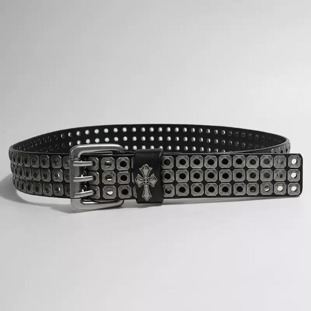 Punk Rivet Leather Belt