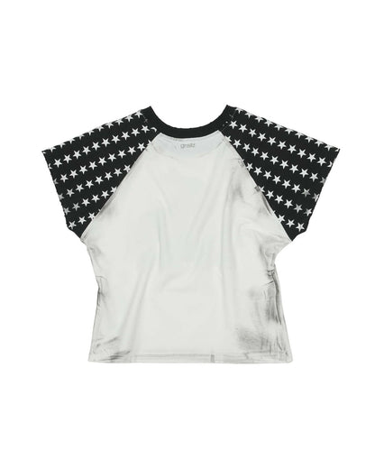 Music Print Crop Tee