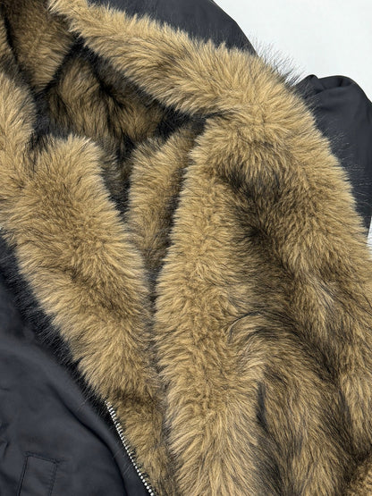 Reversible Waterproof Plush Fur Jacket
