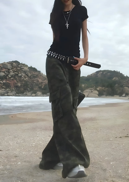 Rapture Lace-Up Back Crop Top