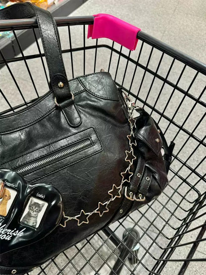 High-End Large Capacity Retro Tote Shoulder Bag
