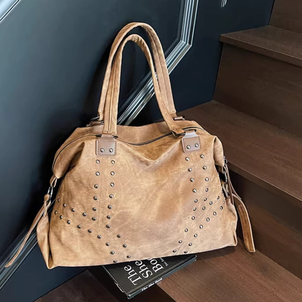 Studded Commuter Tote Bag