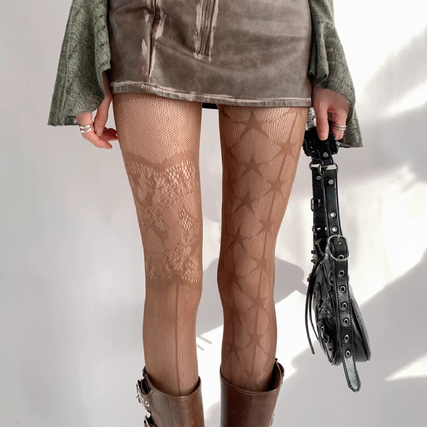 Elegant Lace Fishnet Stockings