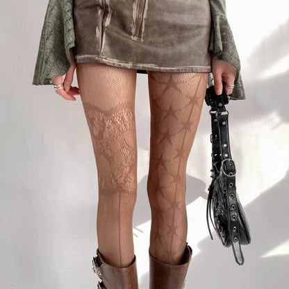 Elegant Lace Fishnet Stockings