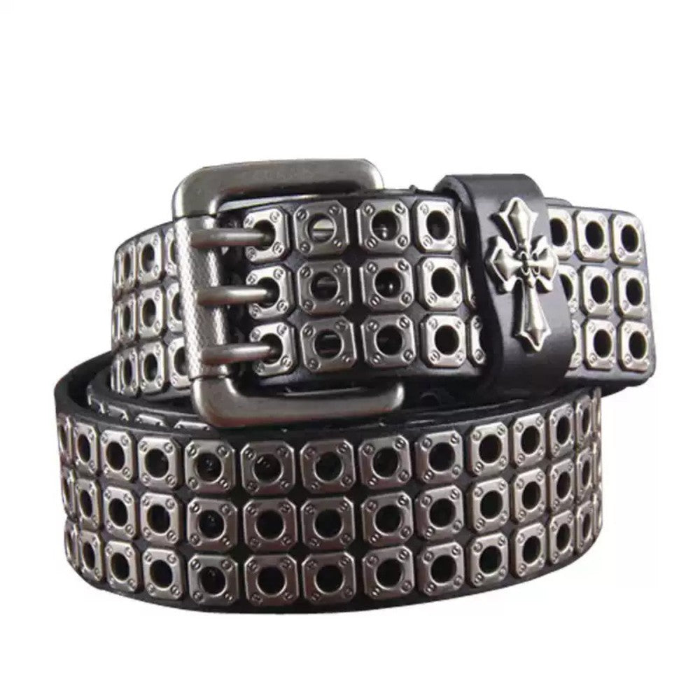 Punk Rivet Leather Belt