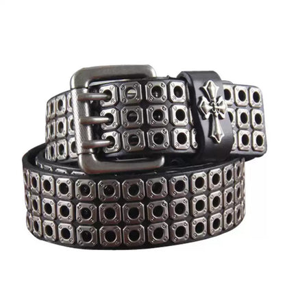 Punk Rivet Leather Belt