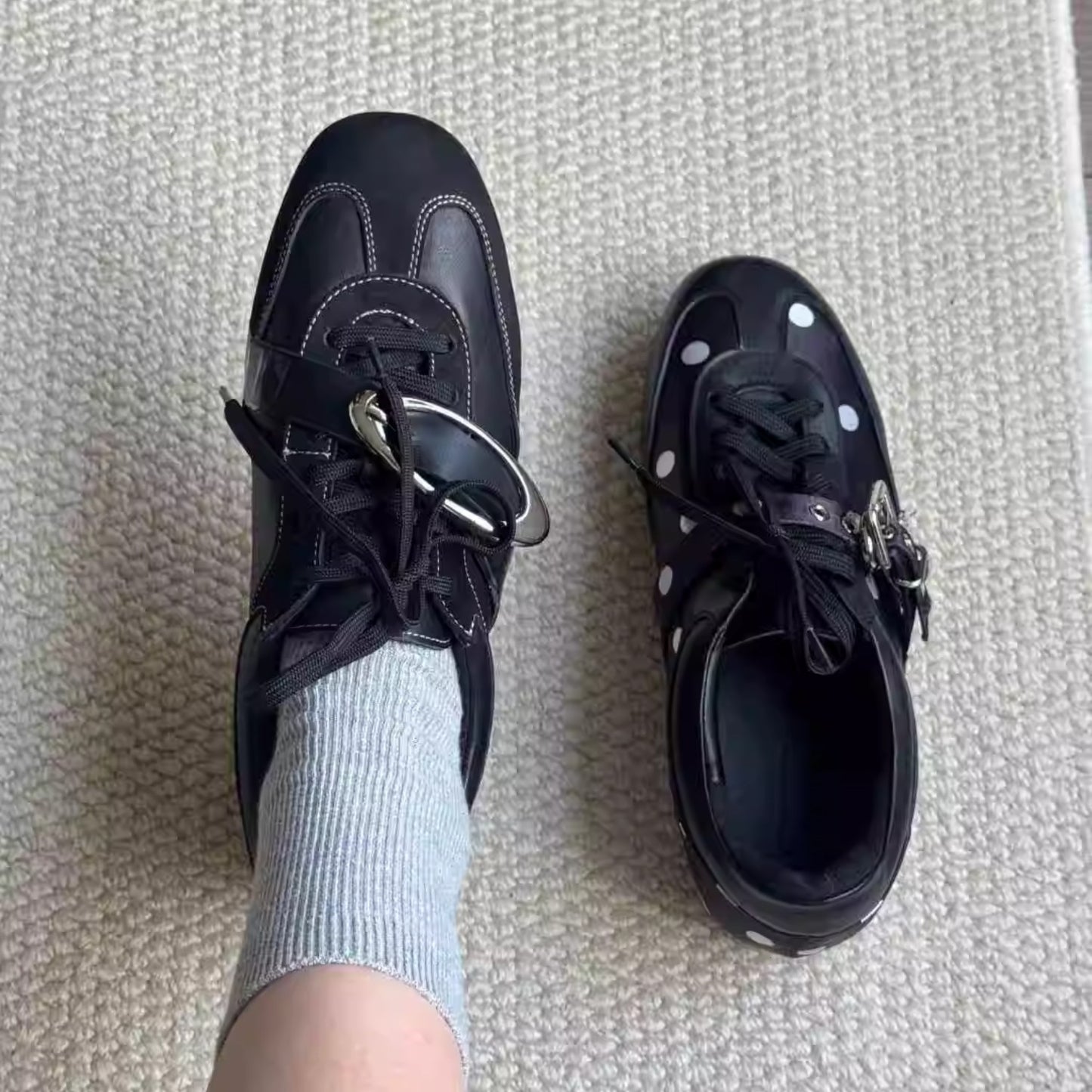 Retro Polka Dot Training Shoes