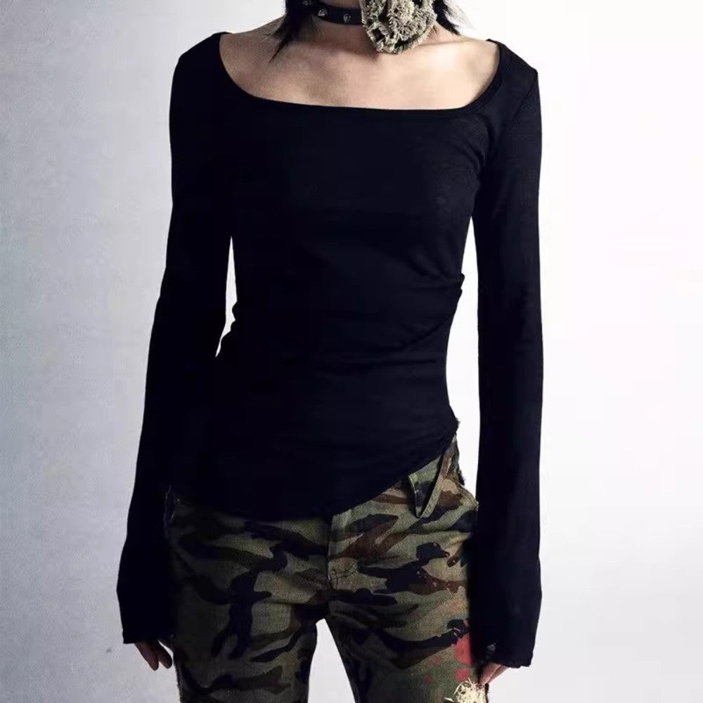 Vintage Y2K Fire Graphic Long Sleeve