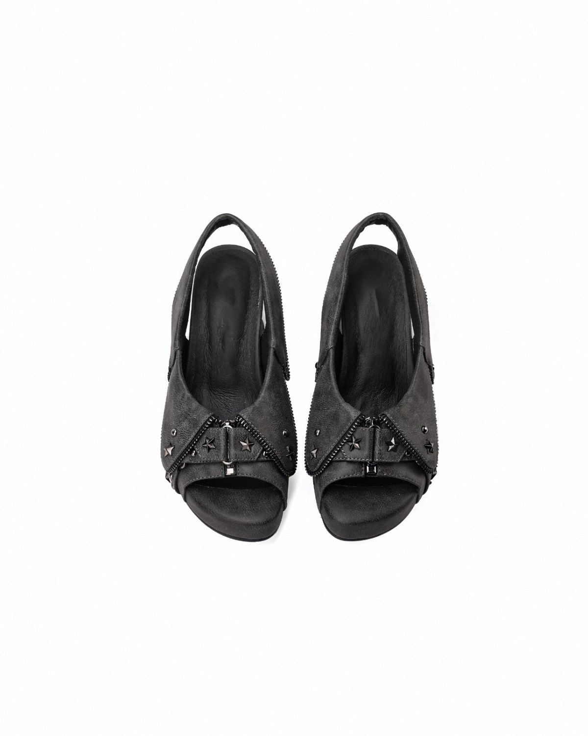 Studded Platform Heel Sandals