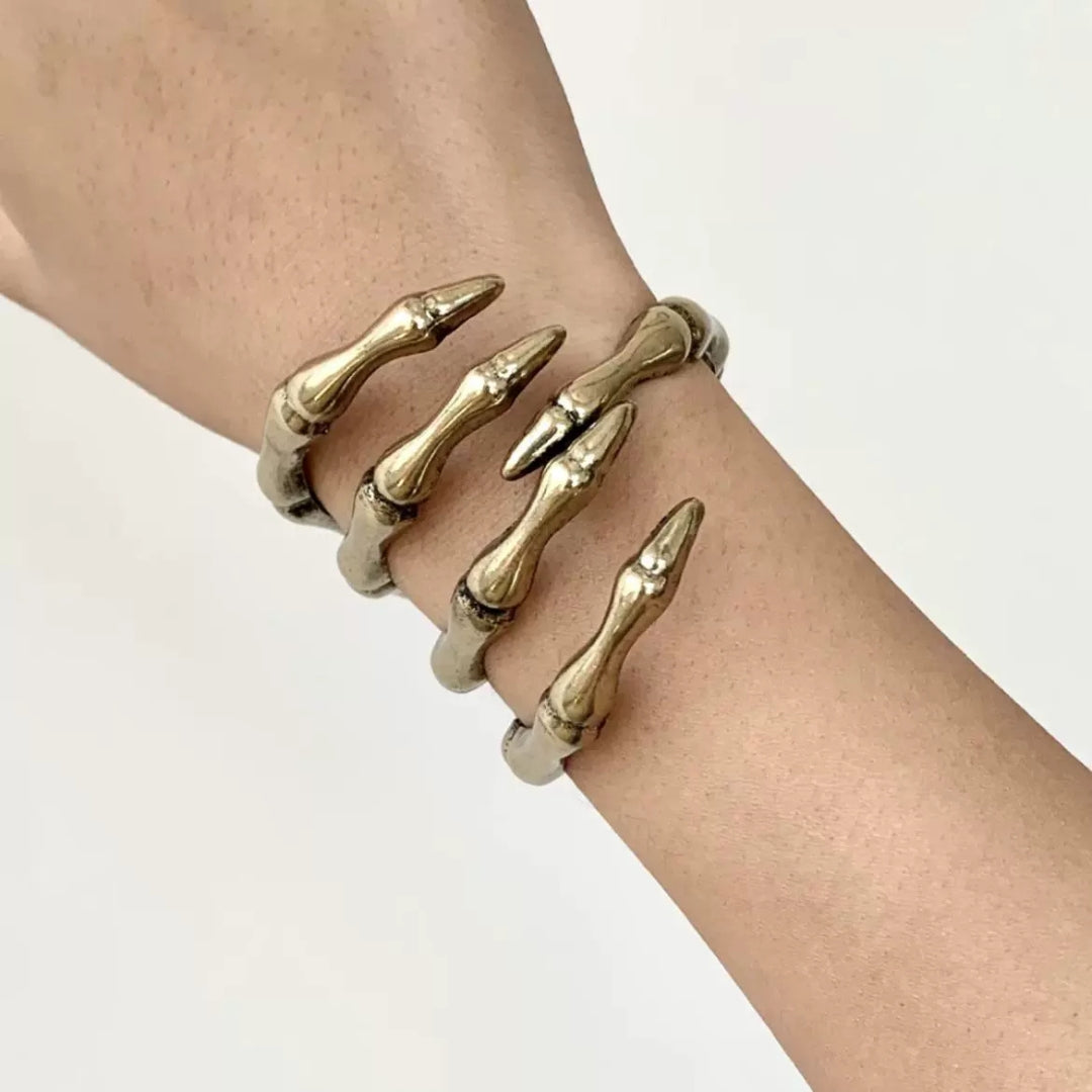 Gothic Skeleton Claw Cuff
