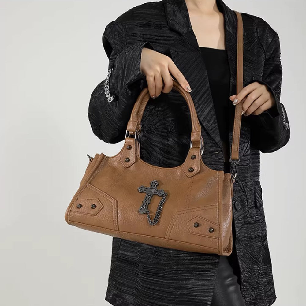 Rivet Cross Shoulder Bag
