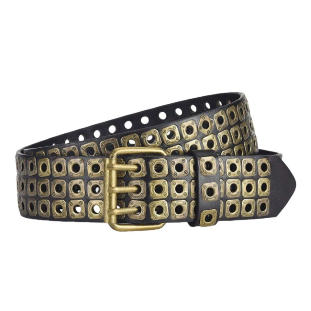 Punk Rivet Leather Belt