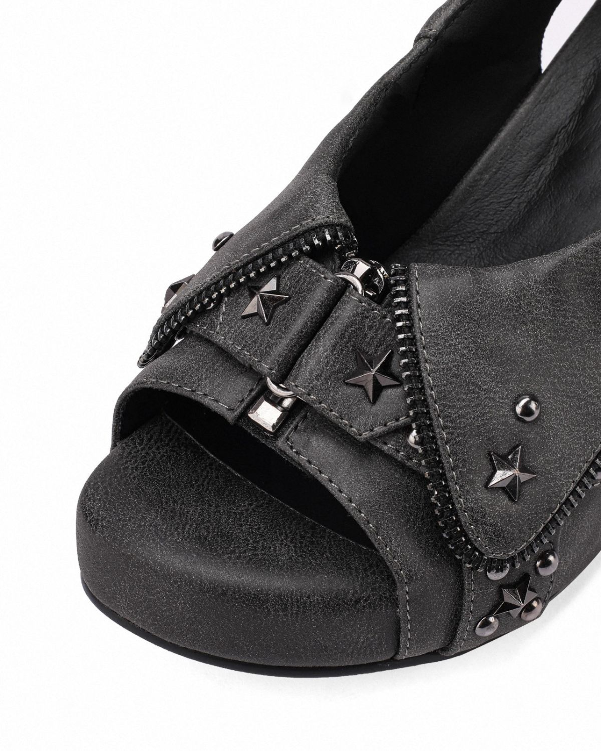Studded Platform Heel Sandals