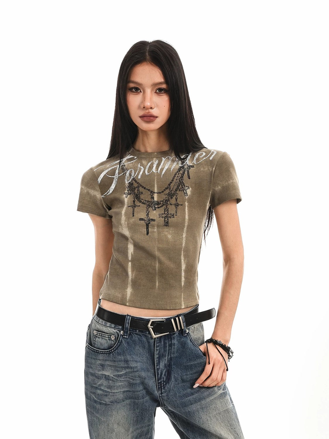 Retro Punk Graphic Slim Tee
