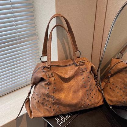 Studded Commuter Tote Bag