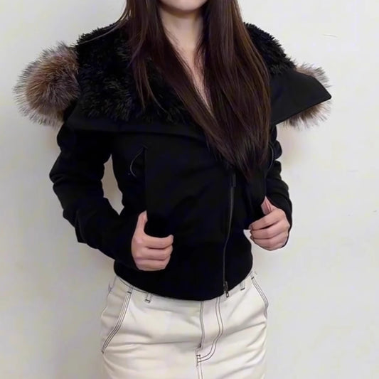Embroidered Cropped Jacket