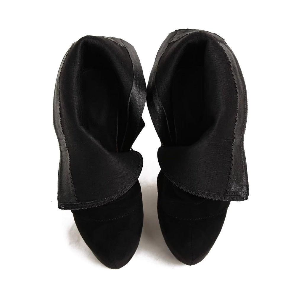Suede Platform High Heel Boots