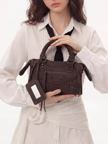 Retro Motorcycle Mini Square Bag