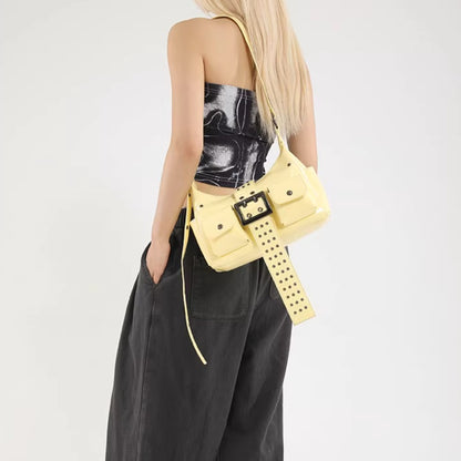 Trendy Studded Shoulder Bag