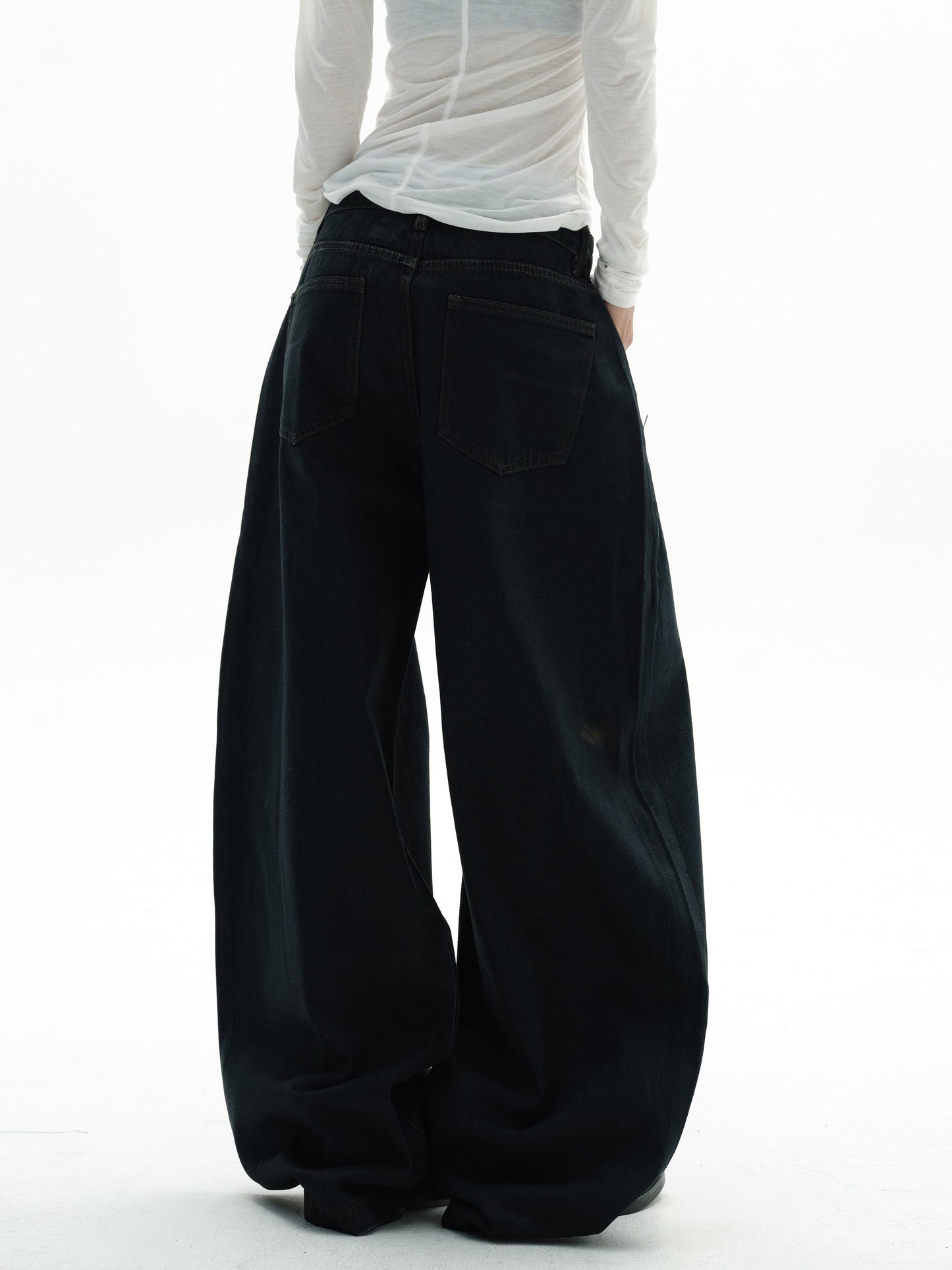 Heavyweight American Retro Wide Jeans