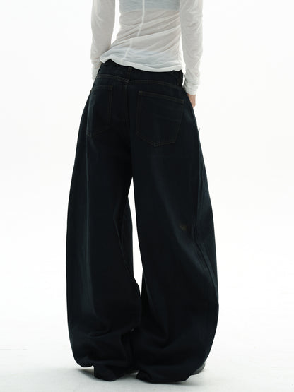 Heavyweight American Retro Wide Jeans