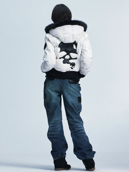 Skull Jacket with Detachable Hood