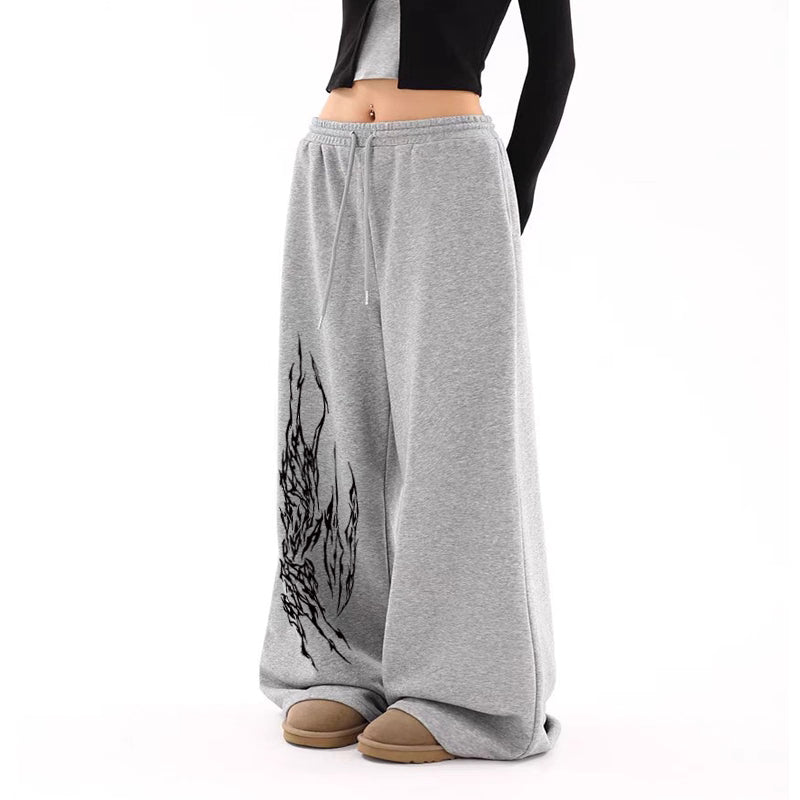 Oversized Hip-Hop Drawstring Loose-Fitting Pants