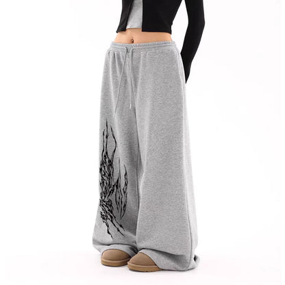 Oversized Hip-Hop Drawstring Loose-Fitting Pants
