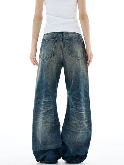 Street Style Ripped Washed Jeans