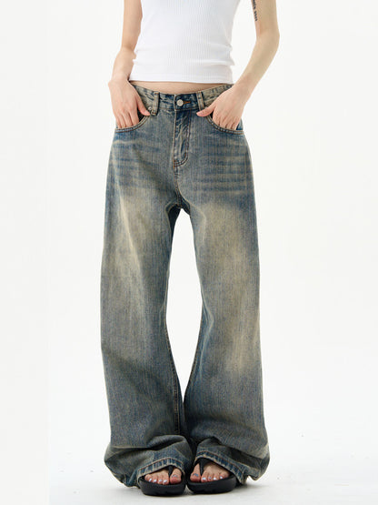 American Retro Washed Flare Jeans
