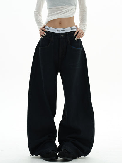 Heavyweight American Retro Wide Jeans