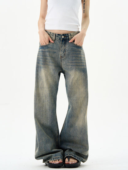 American Retro Washed Flare Jeans