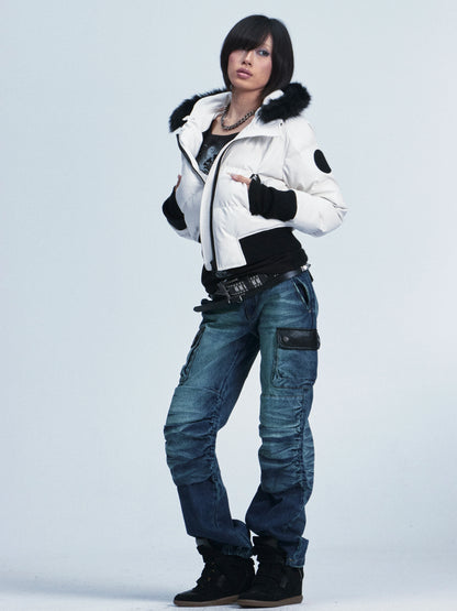 Skull Jacket with Detachable Hood