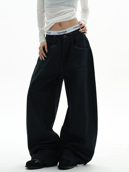 Heavyweight American Retro Wide Jeans