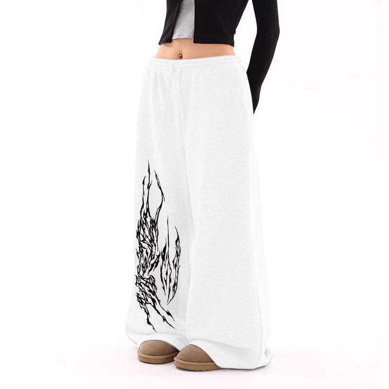 Oversized Hip-Hop Drawstring Loose-Fitting Pants