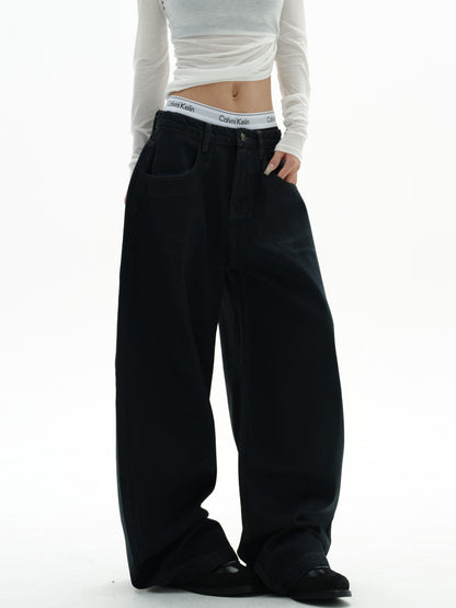 Heavyweight American Retro Wide Jeans