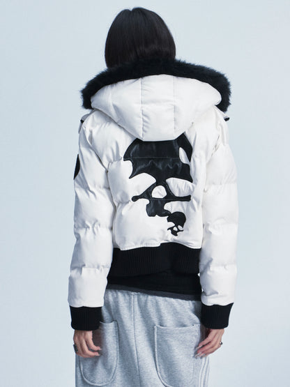 Skull Jacket with Detachable Hood