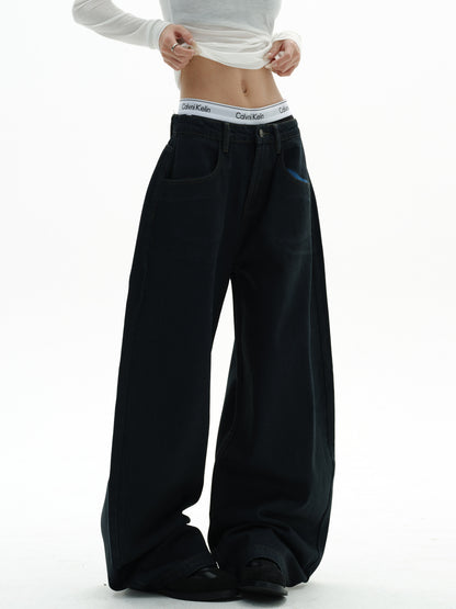 Heavyweight American Retro Wide Jeans