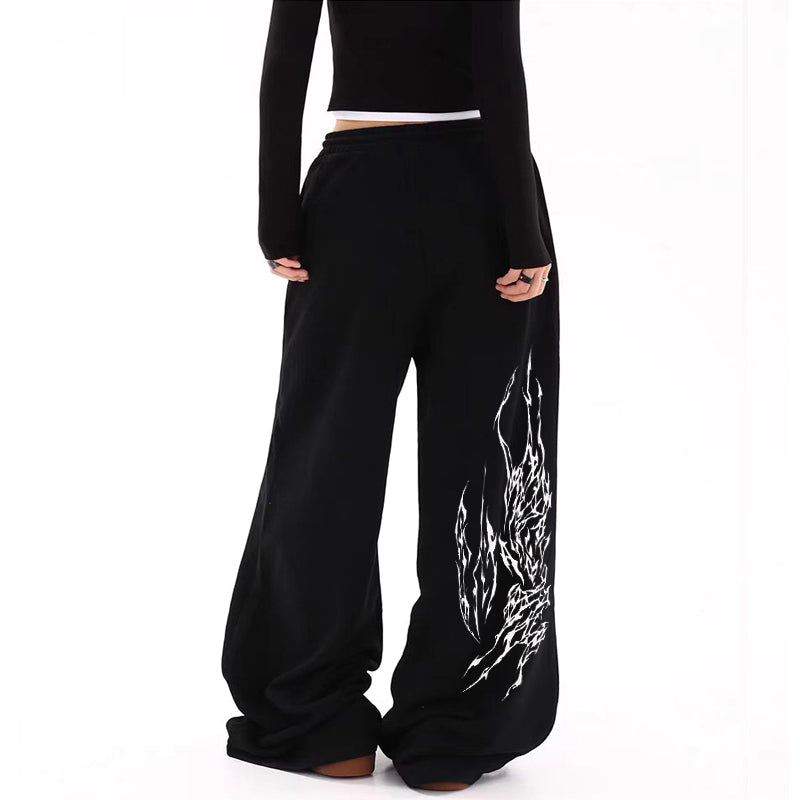 Oversized Hip-Hop Drawstring Loose-Fitting Pants