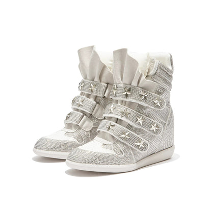 Sparkling Hidden Wedge Sneakers