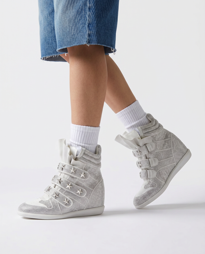 Sparkling Hidden Wedge Sneakers