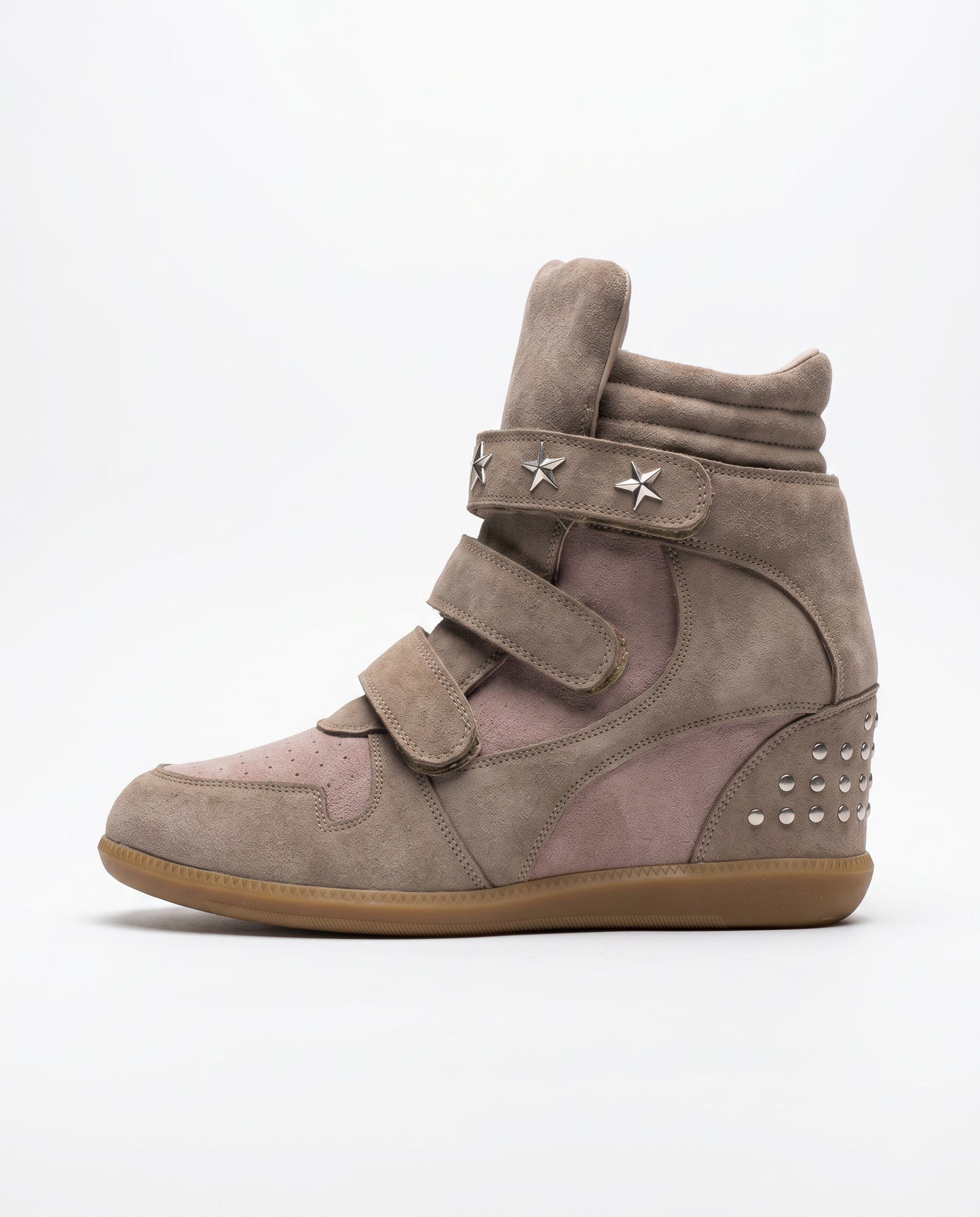 Hidden Wedge Platform Sneakers Khaki