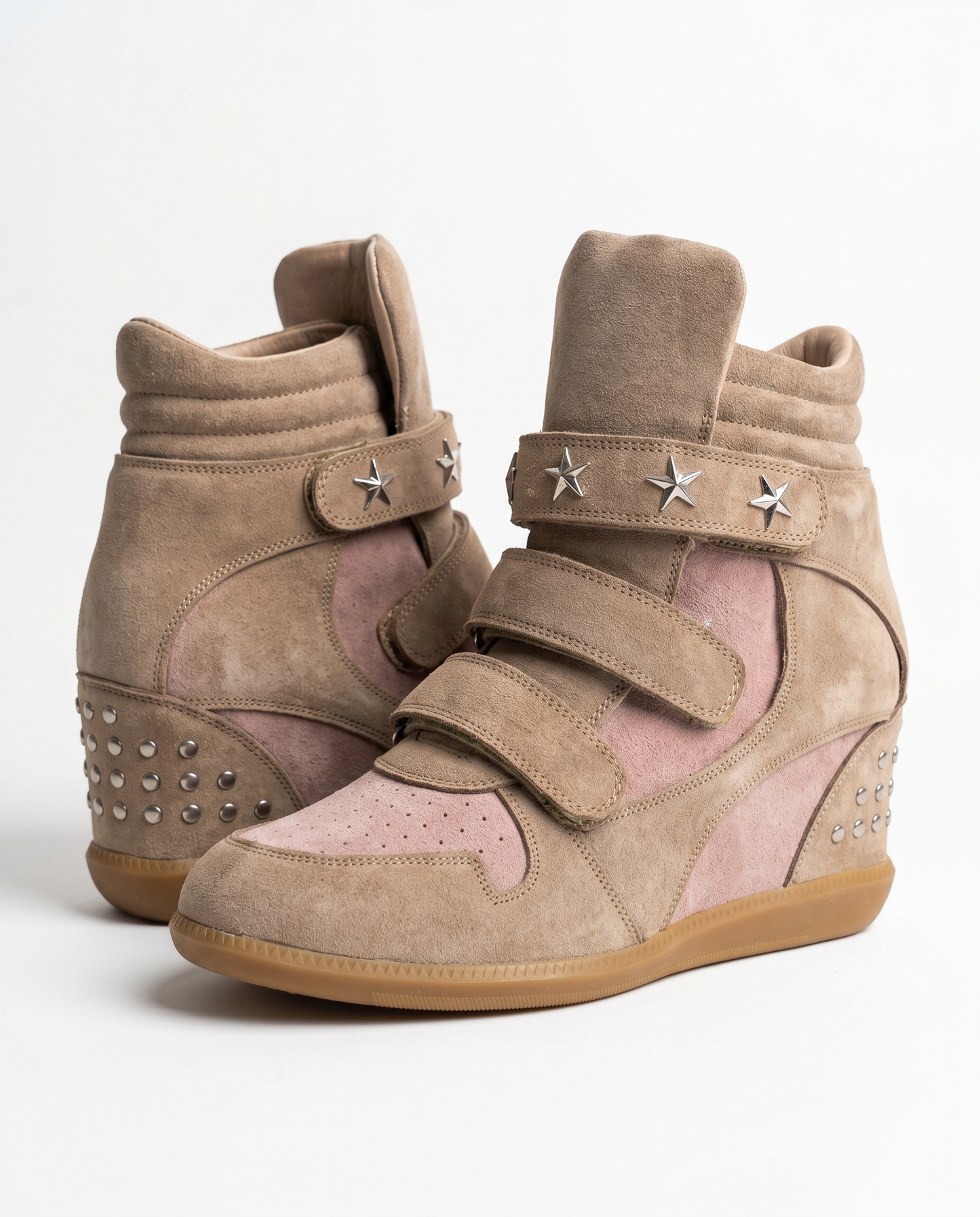 Hidden Wedge Platform Sneakers Khaki