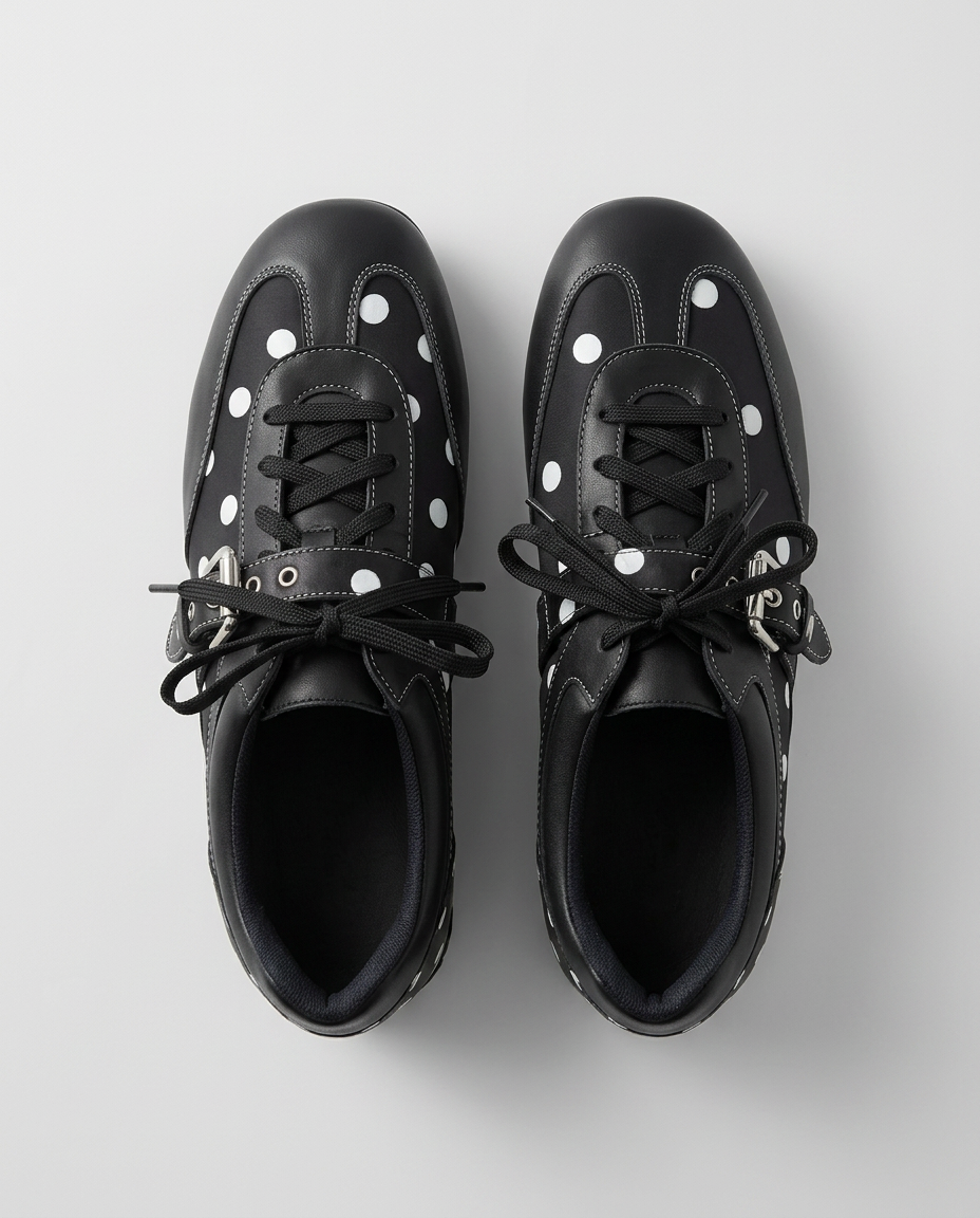 Retro Polka Dot Training Shoes