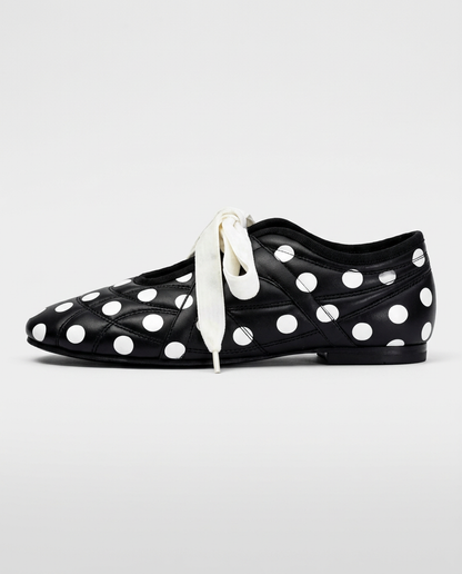 French Polka Dot Ballet Flats