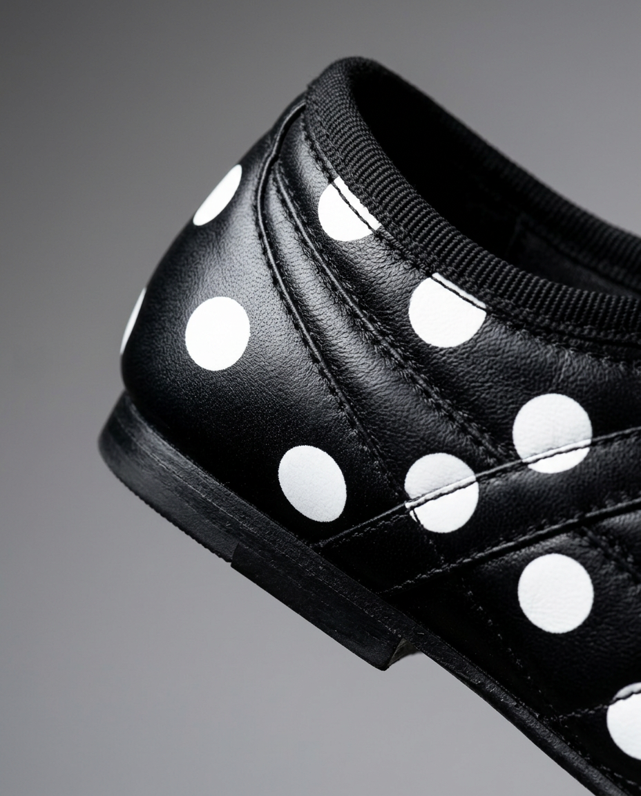 French Polka Dot Ballet Flats