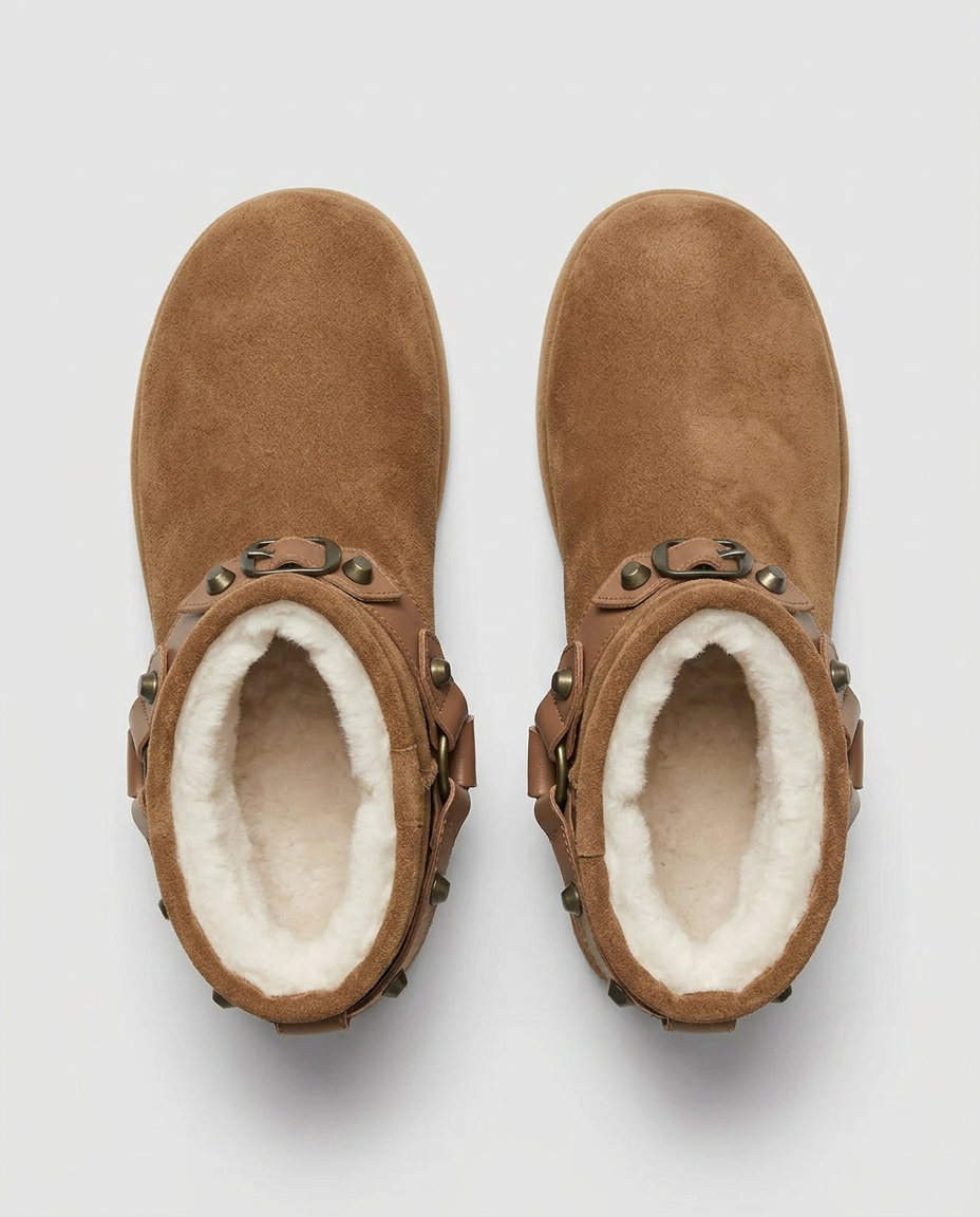 Studded Wool Boots