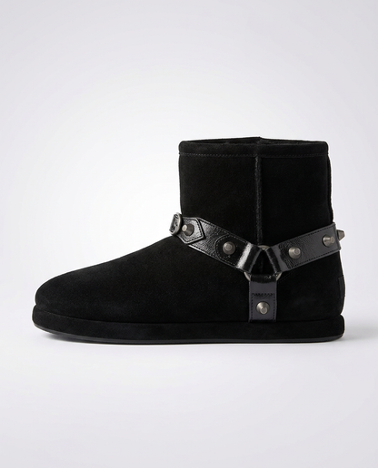 Studded Wool Boots
